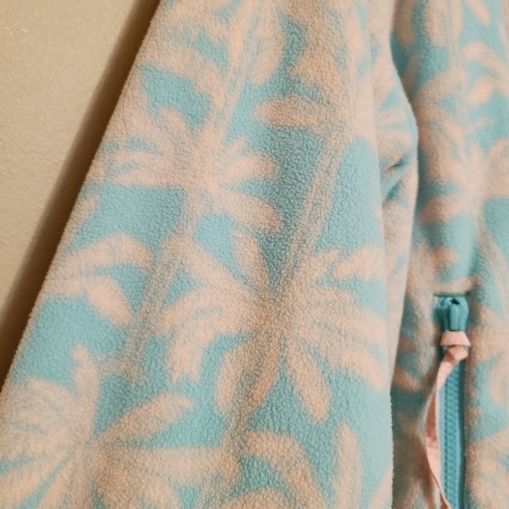 Chubbies | Men's Pink & Blue Palm Tree Full Zip Pullover Jacket (Size Large) - Picture 7 of 15